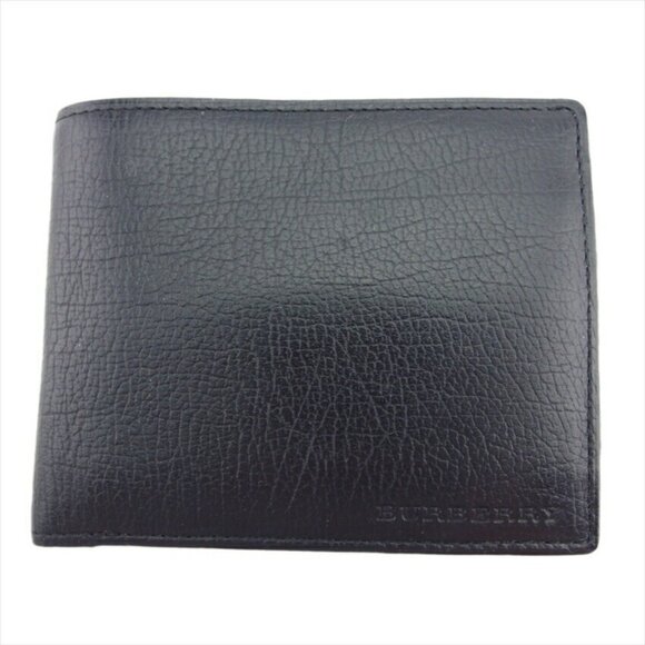 Burberry Bi -fold wallet leather Authentic USED T21181 - Picture 1 of 8